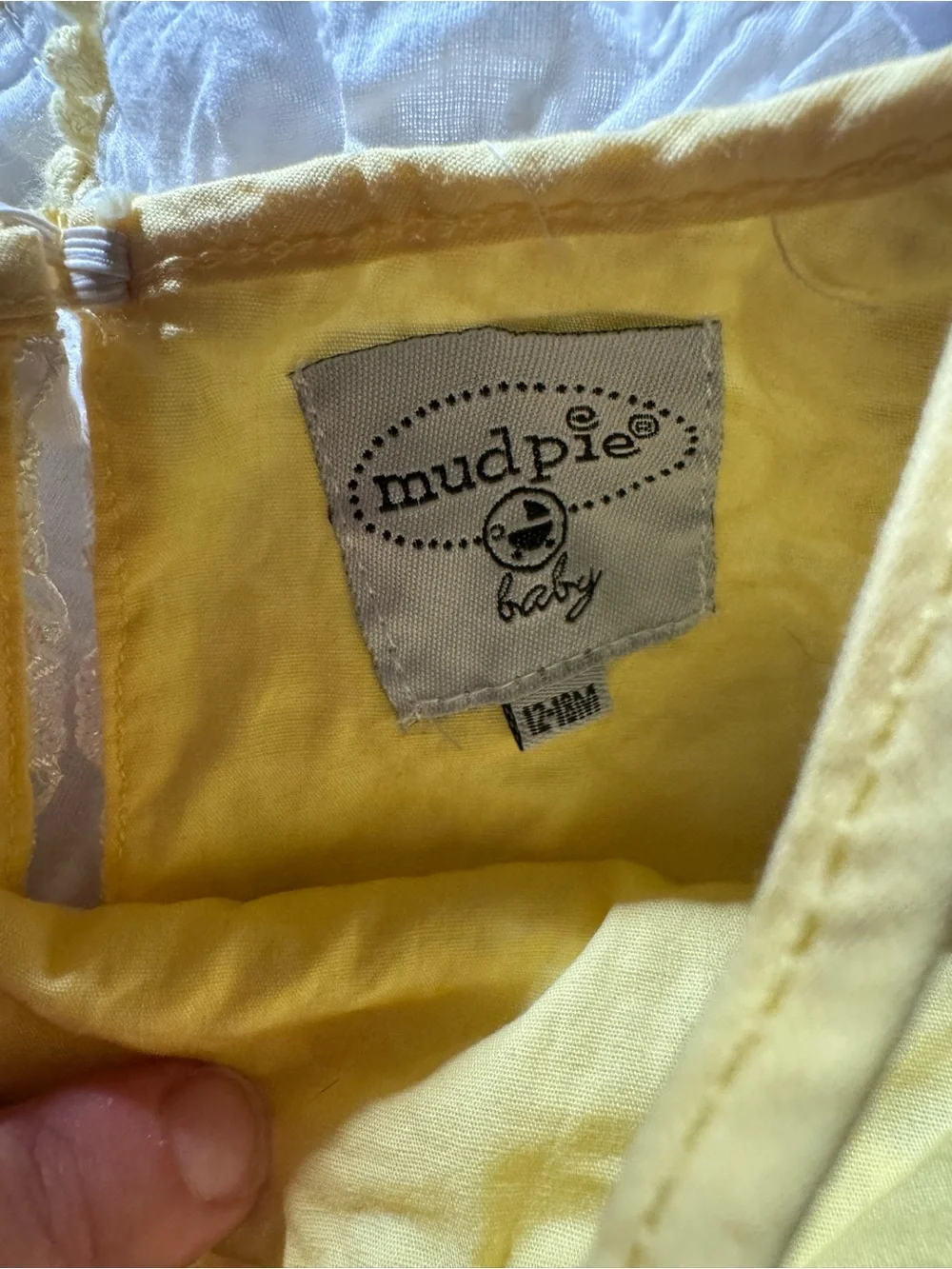 Mud Pie White Lace Infant Top and pants